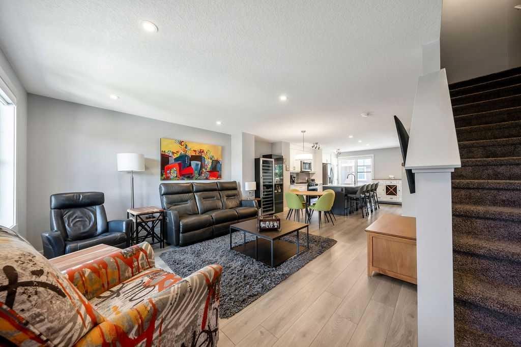 869 Cranston Avenue Se, Calgary, AB - Indoor Photo Showing Living Room