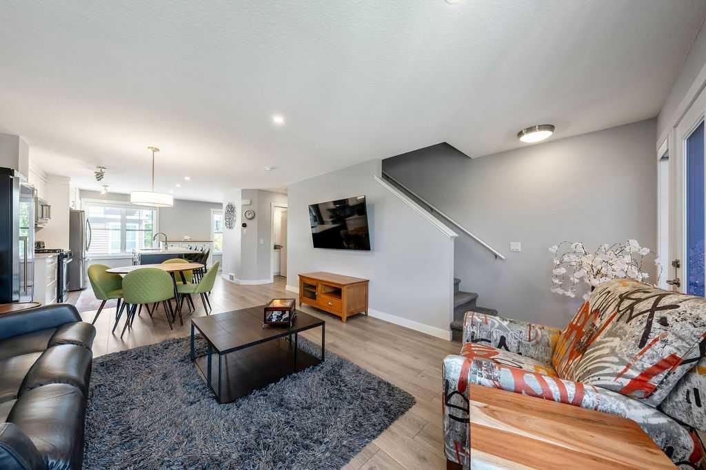 869 Cranston Avenue Se, Calgary, AB - Indoor Photo Showing Living Room