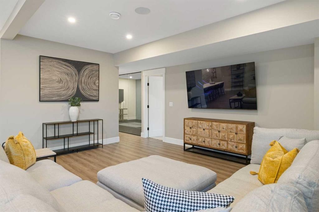14 Opal Place, Balzac, AB - Indoor Photo Showing Living Room