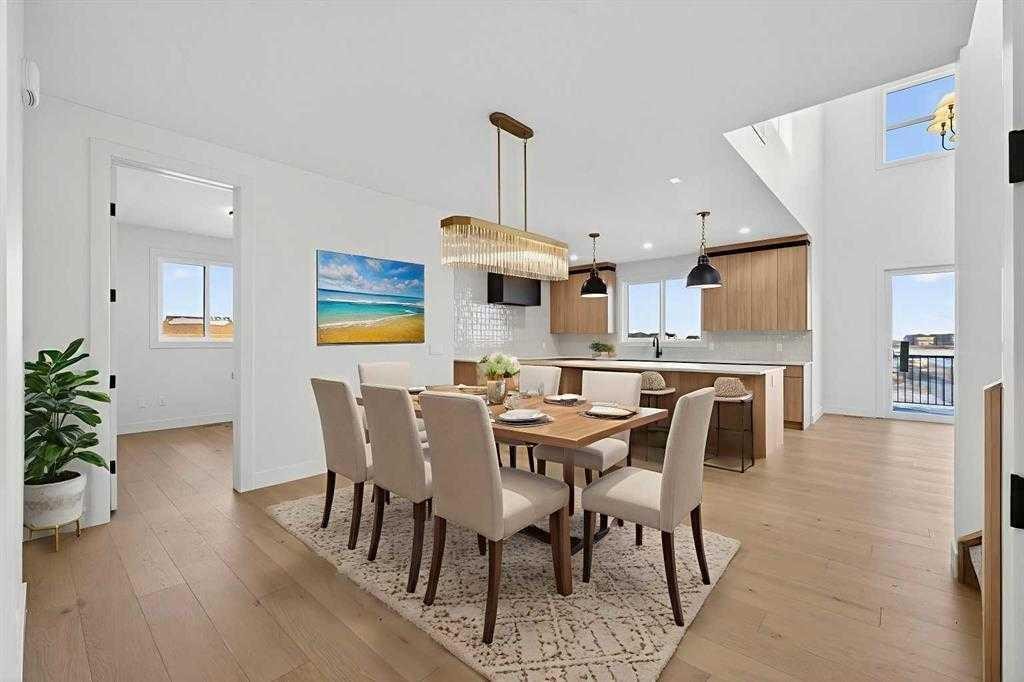 539 Waterford Rise, Chestermere, AB - Indoor Photo Showing Dining Room
