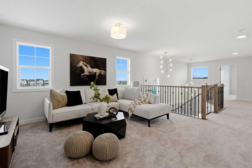 7 Verdure Gate Sw, Calgary, AB - Indoor Photo Showing Living Room