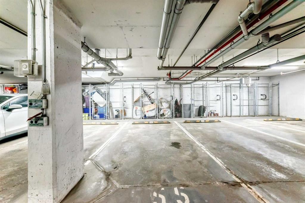 4302-755 Copperpond Boulevard Se, Calgary, AB - Indoor Photo Showing Garage