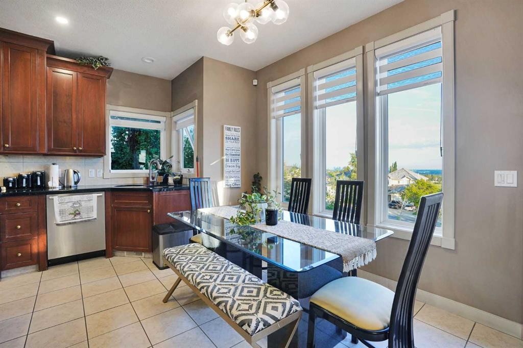 99 Arbour Vista Road Nw, Calgary, AB - Indoor Photo Showing Dining Room