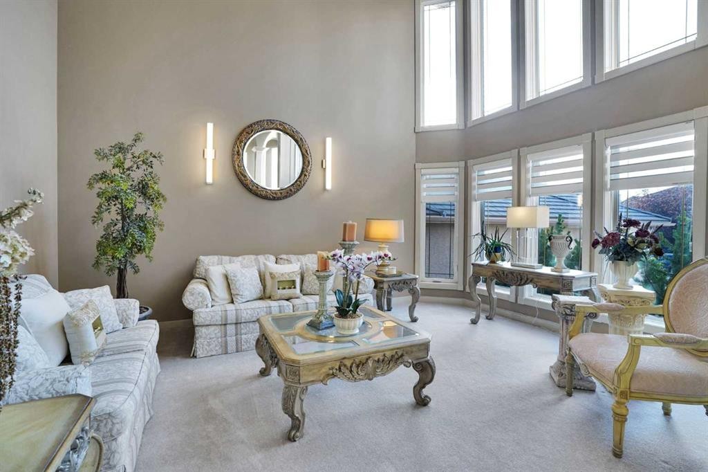 99 Arbour Vista Road Nw, Calgary, AB - Indoor Photo Showing Living Room