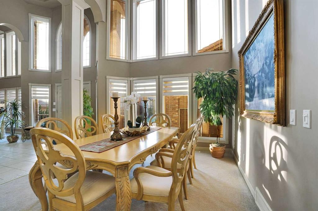 99 Arbour Vista Road Nw, Calgary, AB - Indoor Photo Showing Dining Room