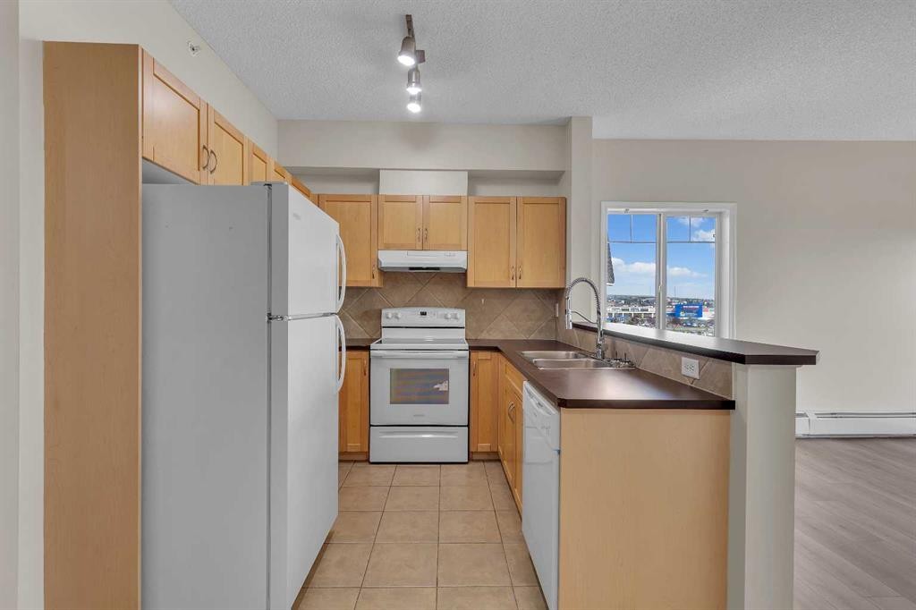6307-70 Panamount Drive Nw, Calgary, AB - Indoor Photo Showing Kitchen With Double Sink