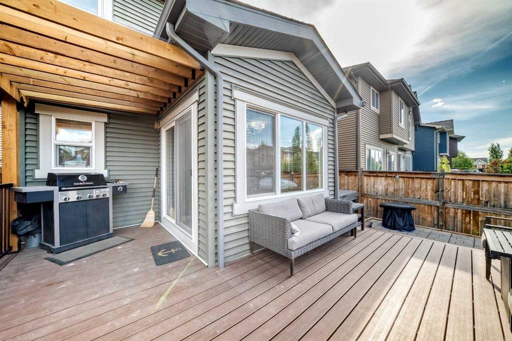 16 Sunrise Crescent, Cochrane, AB - Outdoor With Deck Patio Veranda With Exterior