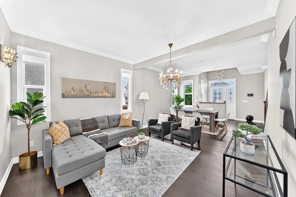 173 Aspenshire Drive Sw, Calgary, AB - Indoor Photo Showing Living Room