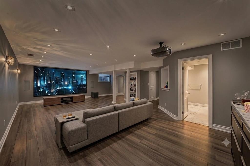 173 Aspenshire Drive Sw, Calgary, AB - Indoor Photo Showing Living Room