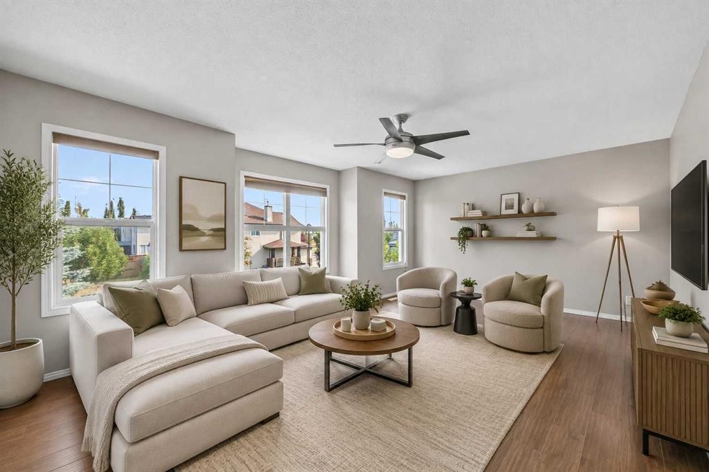 140 West Creek Circle, Chestermere, AB - Indoor Photo Showing Living Room