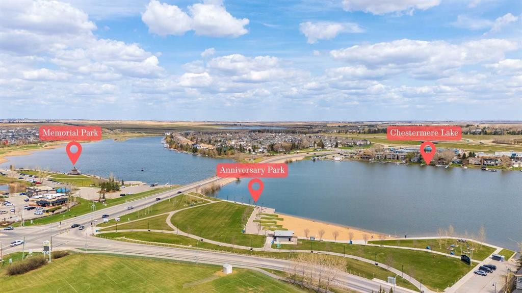 140 West Creek Circle, Chestermere, AB - Outdoor With Body Of Water With View