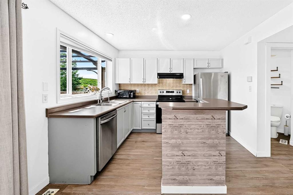 294 Elgin View Se, Calgary, AB - Indoor Photo Showing Kitchen With Double Sink