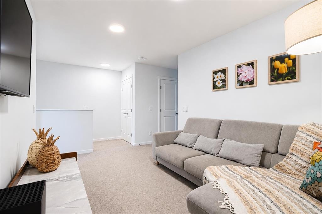 229 Masters Row Se, Calgary, AB - Indoor Photo Showing Living Room