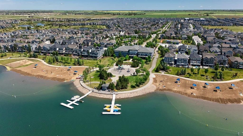229 Masters Row Se, Calgary, AB - Outdoor With Body Of Water With View