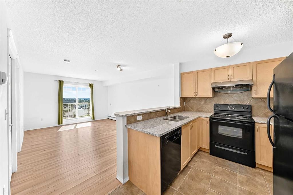 9205-70 Panamount Drive Nw, Calgary, AB - Indoor Photo Showing Kitchen With Double Sink