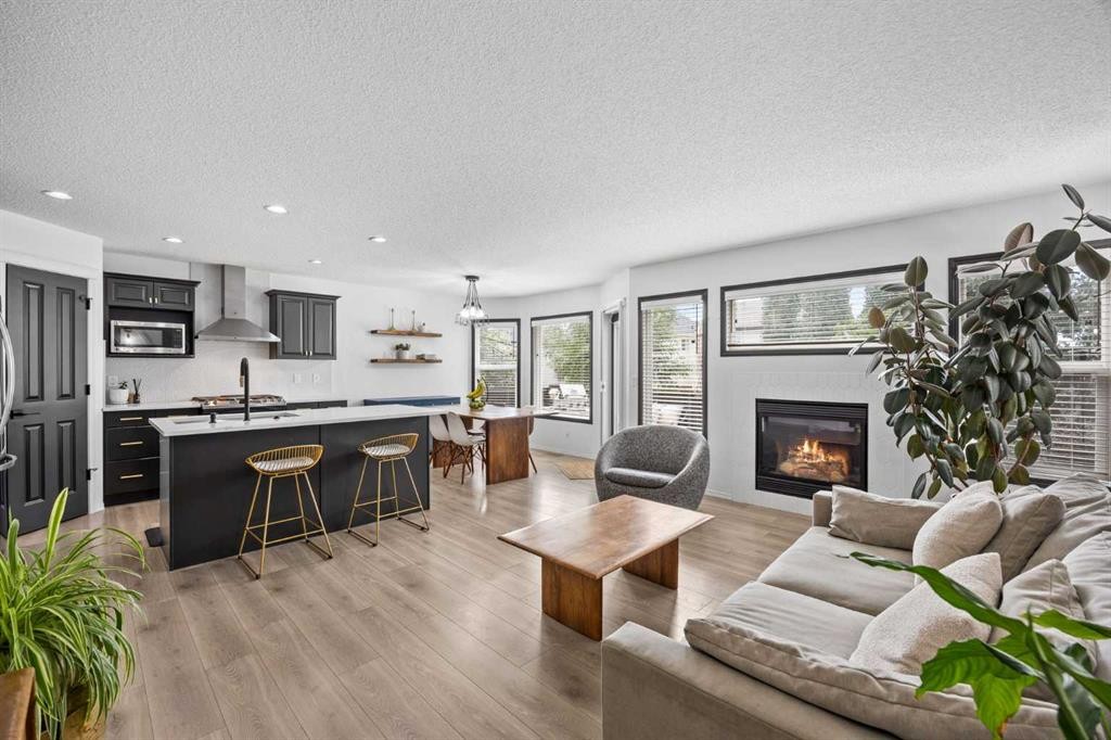 164 Silverado Range Close Sw, Calgary, AB - Indoor With Fireplace
