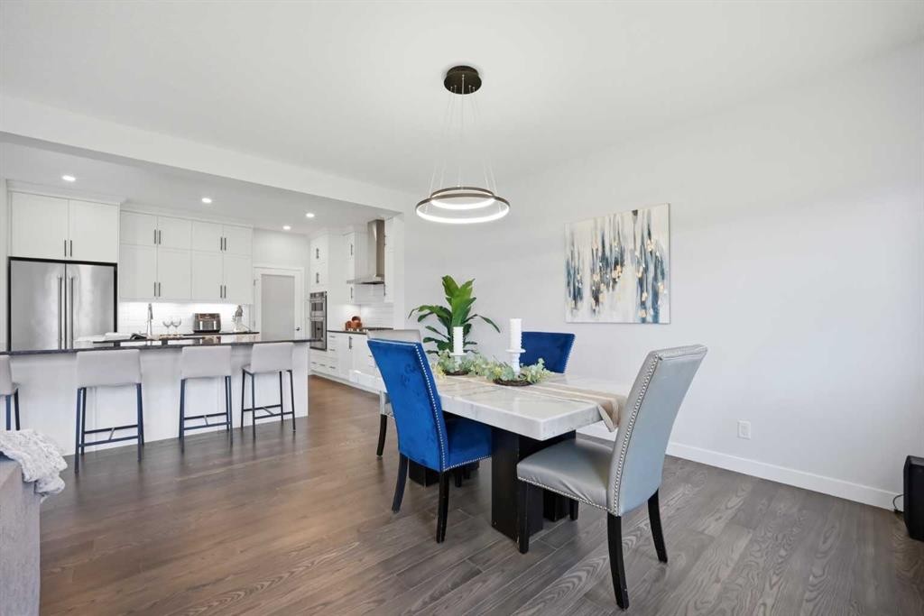 114 Corner Meadows Grove Ne, Calgary, AB - Indoor Photo Showing Dining Room