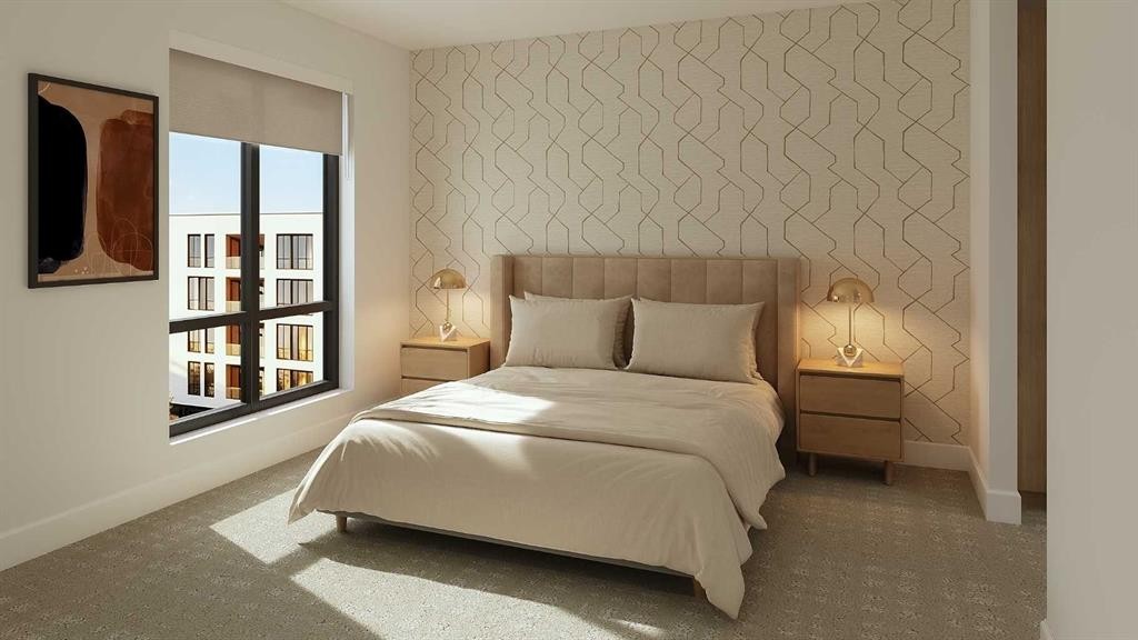 215-1251 Mahogany Boulevard Se, Calgary, AB - Indoor Photo Showing Bedroom