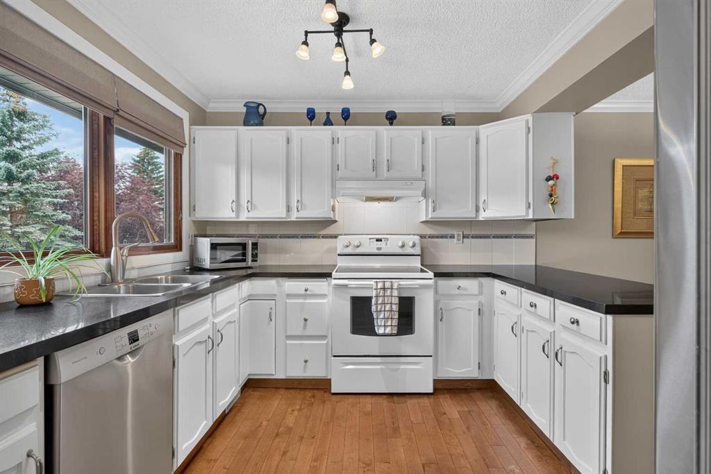 12-140 Point Drive Nw, Calgary, AB - Indoor Photo Showing Kitchen With Double Sink