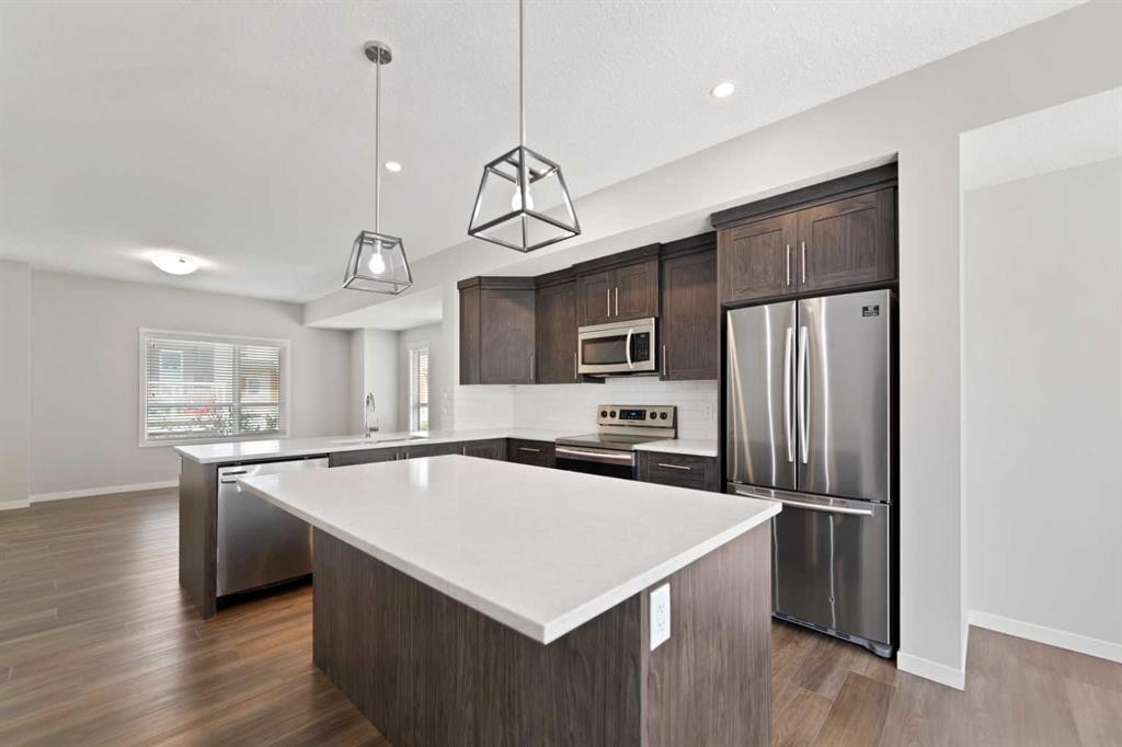 209 Harvest Hills Common Ne, Calgary, AB - Indoor Photo Showing Kitchen With Stainless Steel Kitchen With Upgraded Kitchen