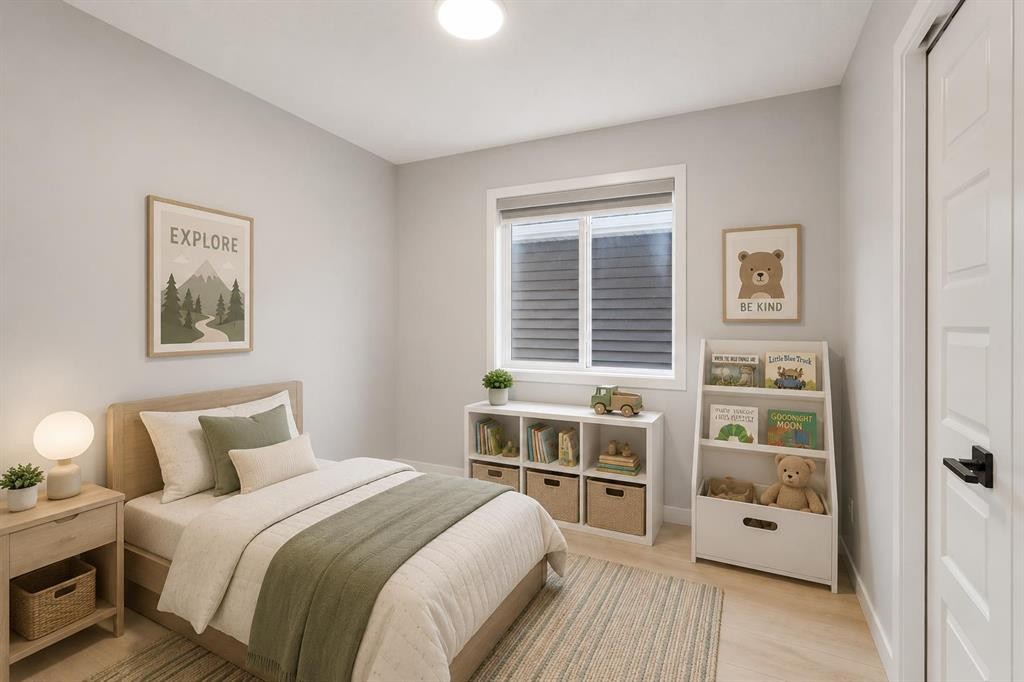 22 Edith Manor Nw, Calgary, AB - Indoor Photo Showing Bedroom