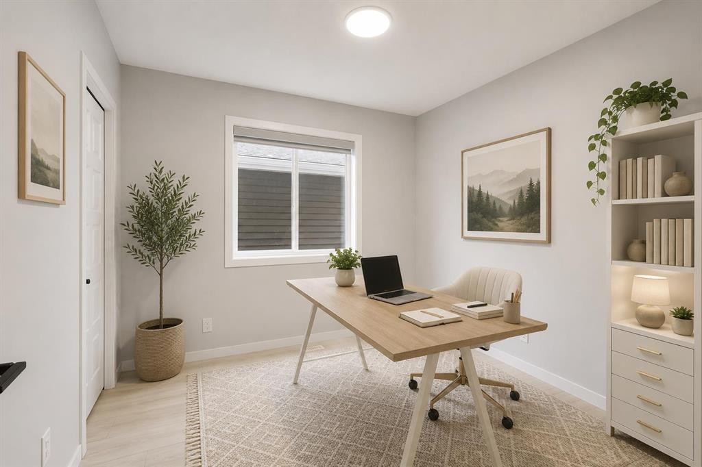 22 Edith Manor Nw, Calgary, AB - Indoor Photo Showing Office
