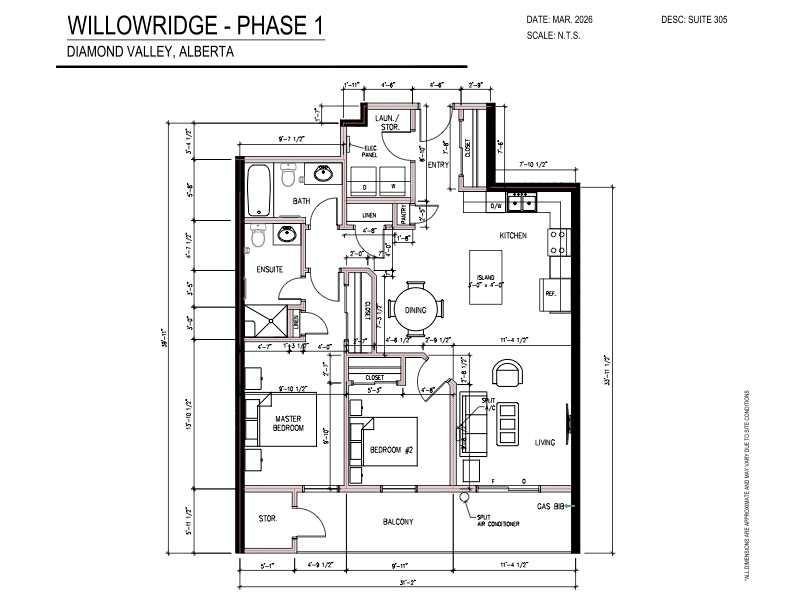 305-101 Willowridge Drive, Diamond Valley, AB