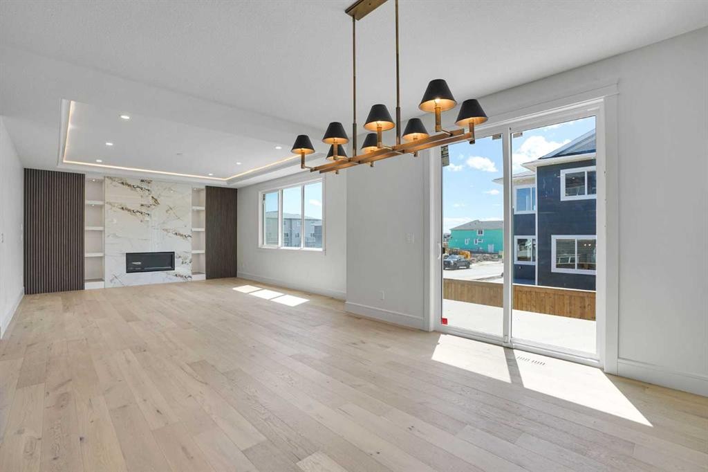287 Waterford Road, Chestermere, AB - Indoor With Fireplace