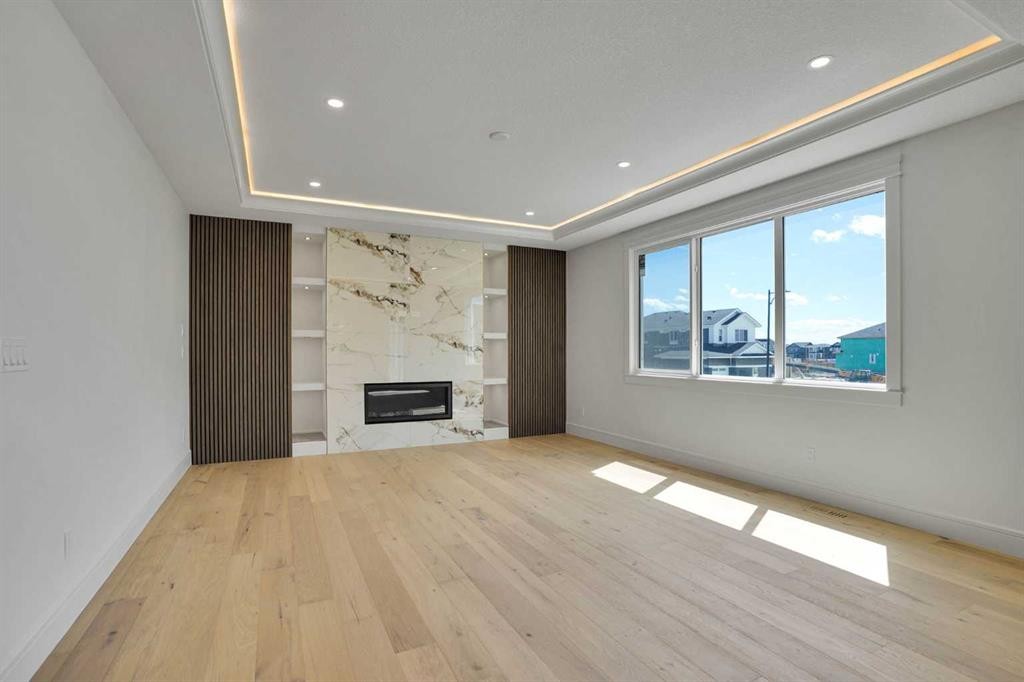 287 Waterford Road, Chestermere, AB - Indoor With Fireplace