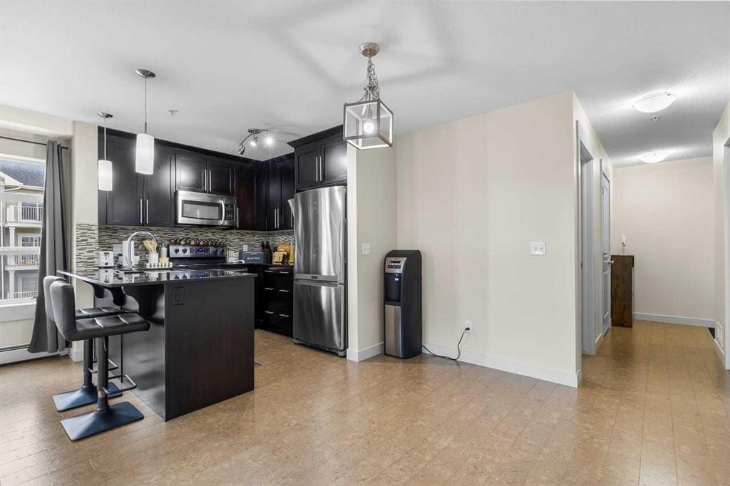 3308-155 Skyview Ranch Way Ne, Calgary, AB - Indoor Photo Showing Kitchen With Stainless Steel Kitchen With Upgraded Kitchen