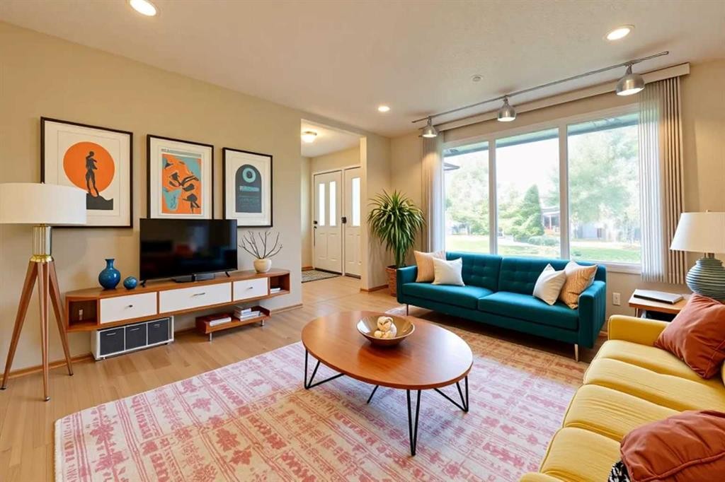 31 Rosery Drive Nw, Calgary, AB - Indoor Photo Showing Living Room