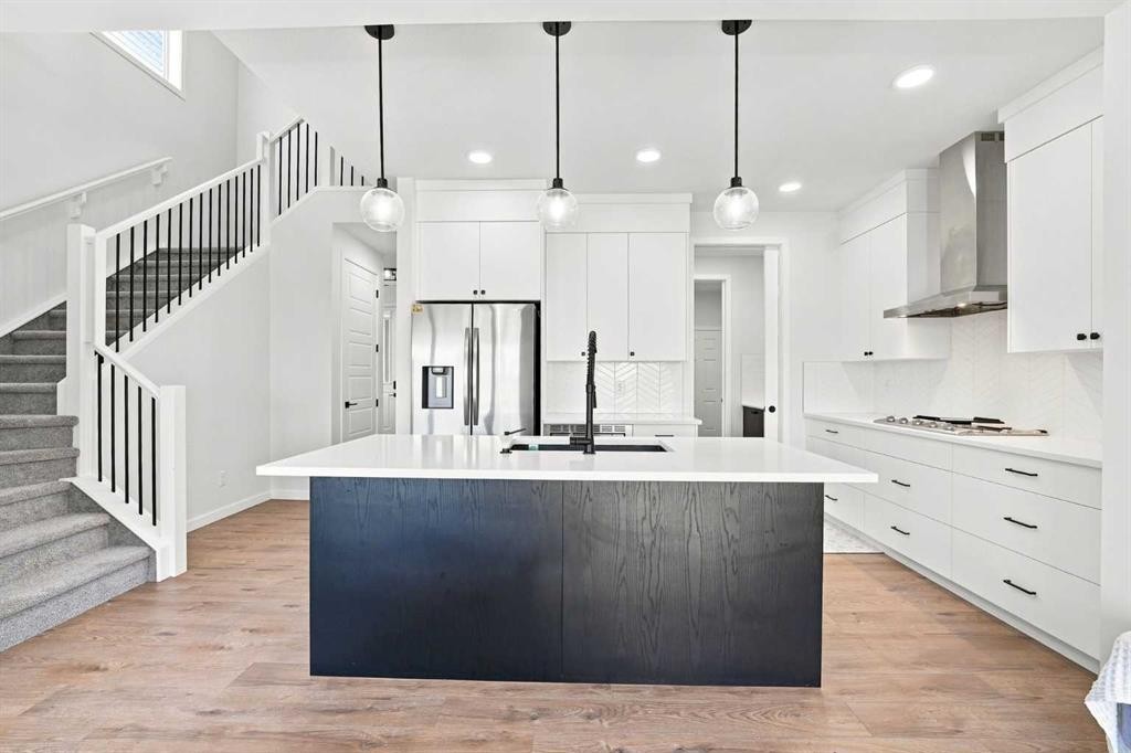 26 Homestead Circle Ne, Calgary, AB - Indoor Photo Showing Kitchen With Upgraded Kitchen