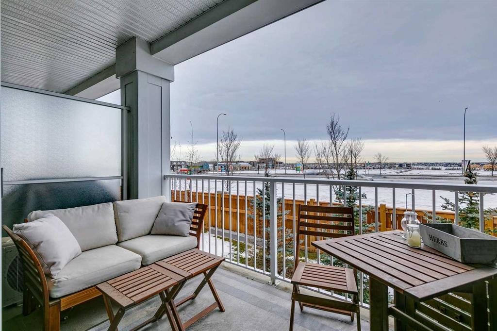 220-400 Auburn Meadows Common Se, Calgary, AB - Outdoor With Balcony With Exterior