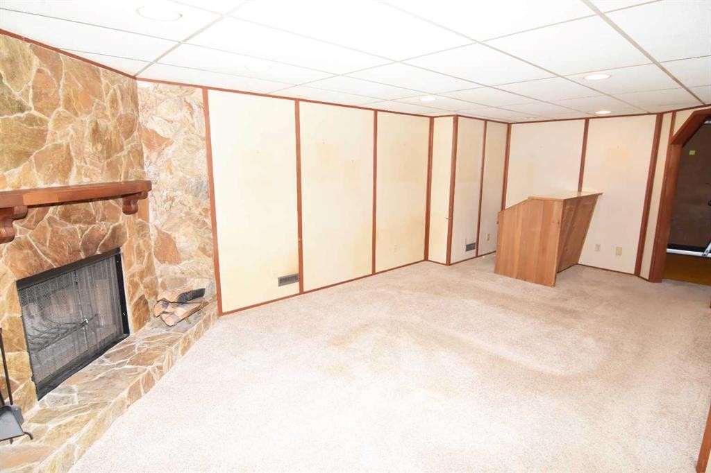 36 Cheyenne Crescent Nw, Calgary, AB - Indoor With Fireplace