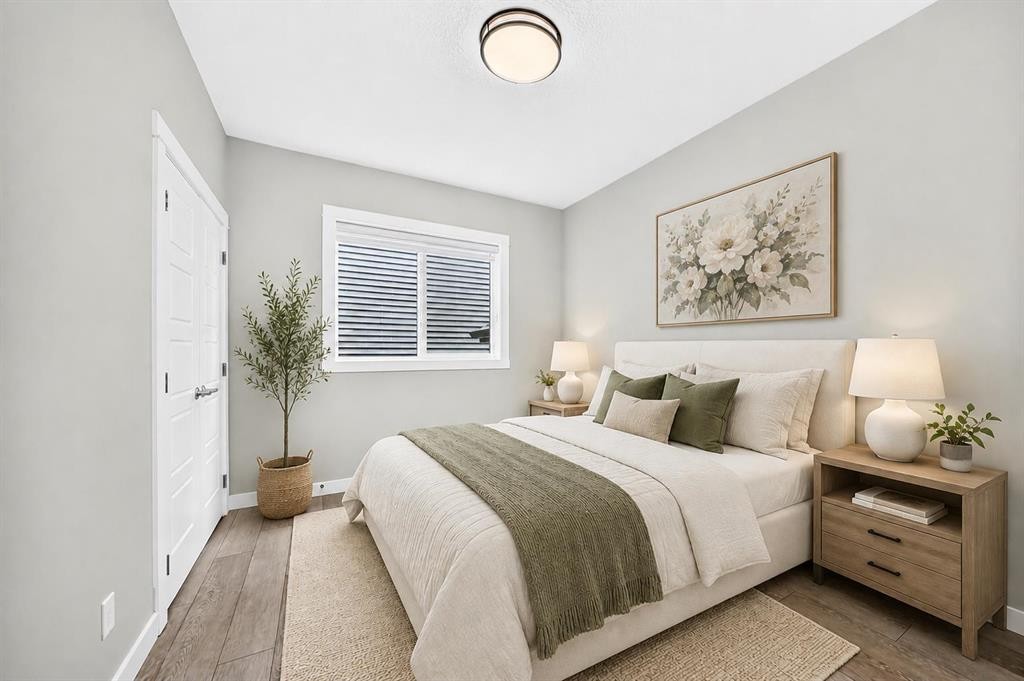 137 Creekside Way Sw, Calgary, AB - Indoor Photo Showing Bedroom