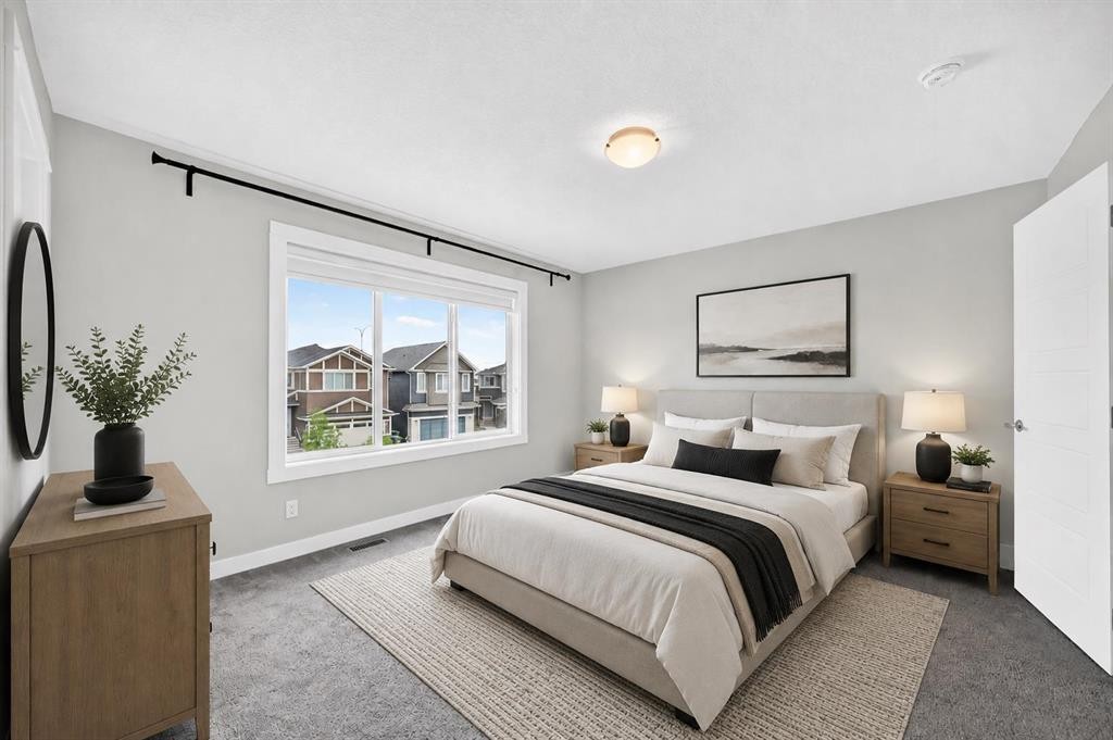 137 Creekside Way Sw, Calgary, AB - Indoor Photo Showing Bedroom