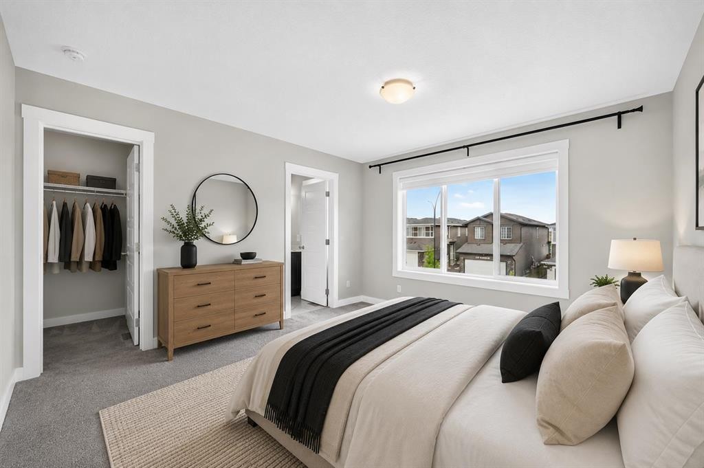 137 Creekside Way Sw, Calgary, AB - Indoor Photo Showing Bedroom