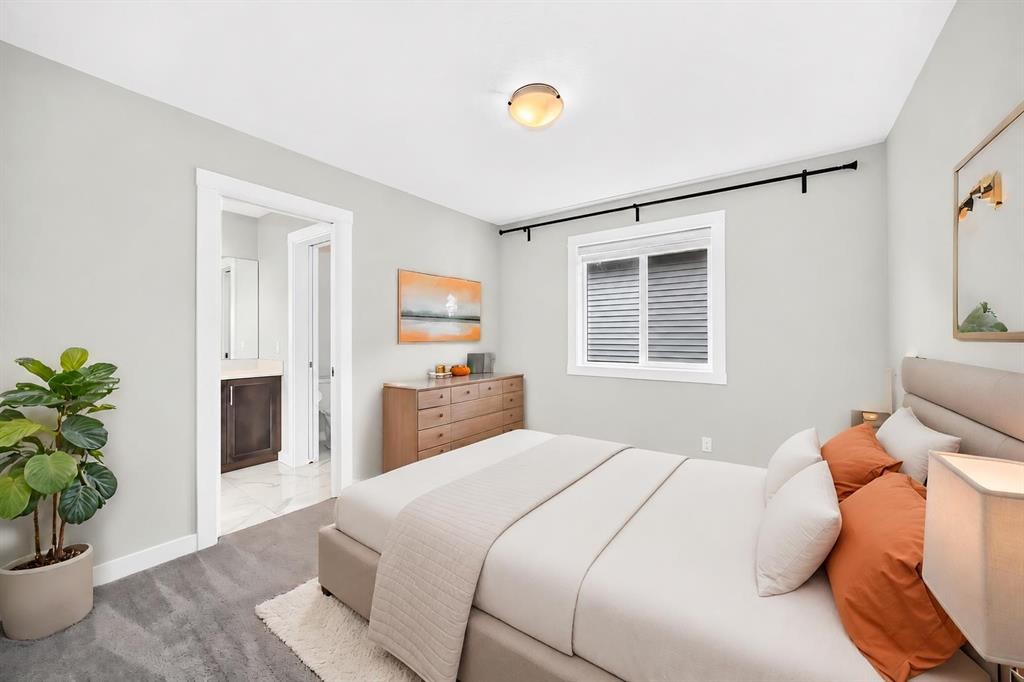 137 Creekside Way Sw, Calgary, AB - Indoor Photo Showing Bedroom