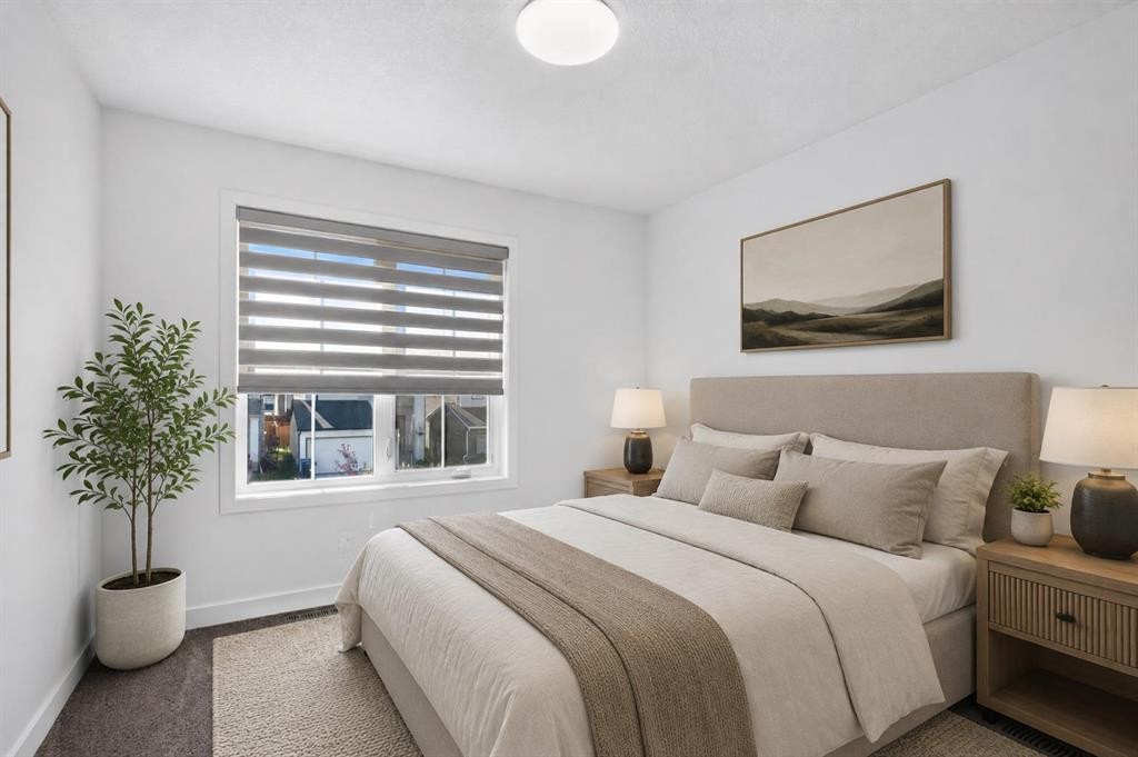 48 Willow Green Sw, Airdrie, AB - Indoor Photo Showing Bedroom