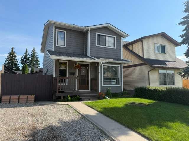 96 Abberfield Crescent Ne, Calgary, AB - Outdoor With Deck Patio Veranda With Facade