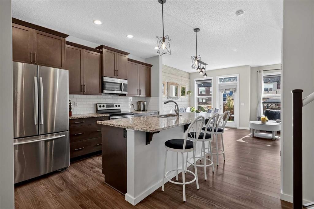 50 Legacy Close Se, Calgary, AB - Indoor Photo Showing Kitchen With Stainless Steel Kitchen With Upgraded Kitchen