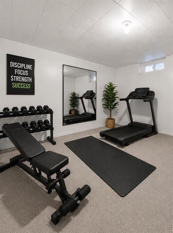 605-6223 31 Avenue Nw, Calgary, AB - Indoor Photo Showing Gym Room