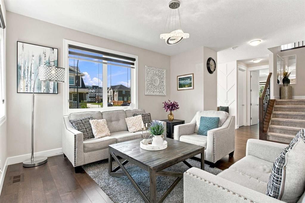 12 Cityside Common Ne, Calgary, AB - Indoor Photo Showing Living Room