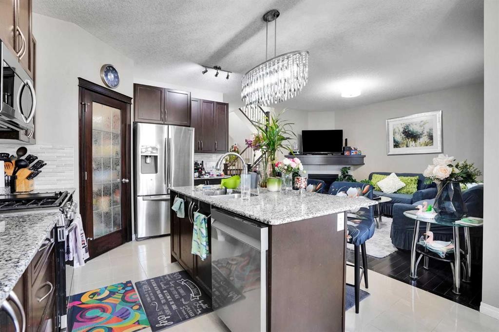 1239 Brightoncrest Green Se, Calgary, AB - Indoor Photo Showing Kitchen With Upgraded Kitchen