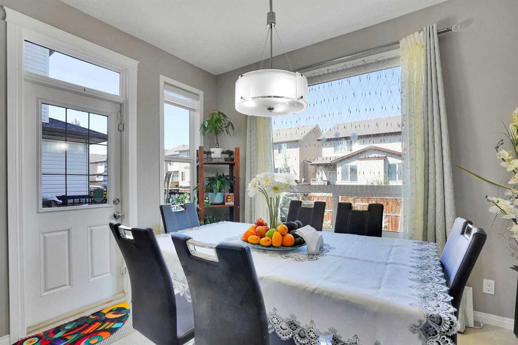 1239 Brightoncrest Green Se, Calgary, AB - Indoor Photo Showing Dining Room