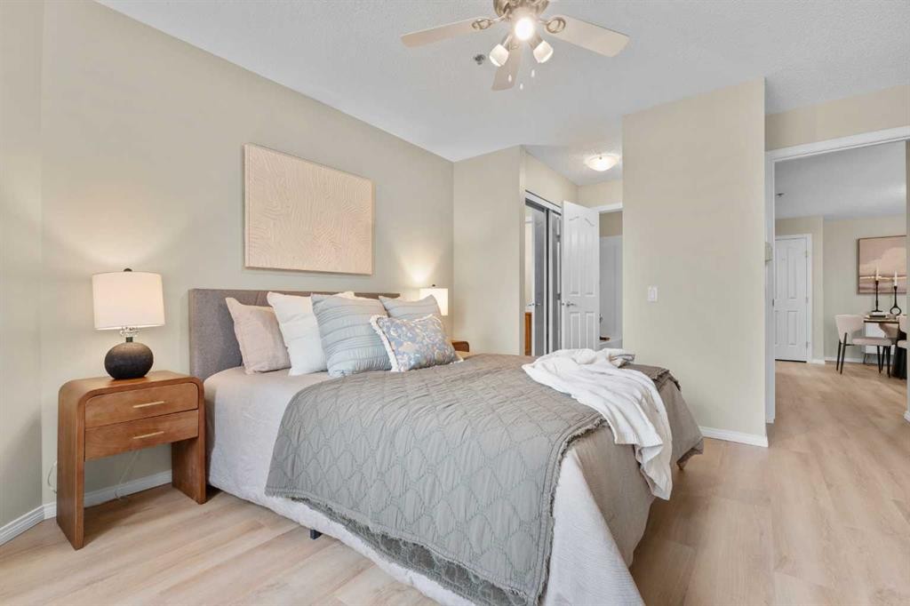 1203-1818 Simcoe Boulevard Sw, Calgary, AB - Indoor Photo Showing Bedroom