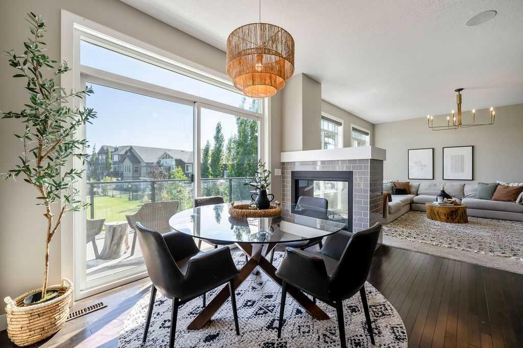 148 Rainbow Falls Glen, Chestermere, AB - Indoor With Fireplace