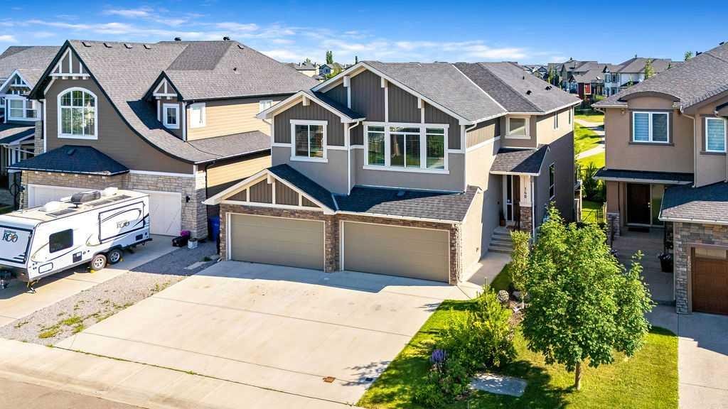 148 Rainbow Falls Glen, Chestermere, AB - Outdoor With Facade