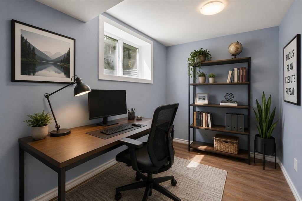 5919 Thornton Road Nw, Calgary, AB - Indoor Photo Showing Office