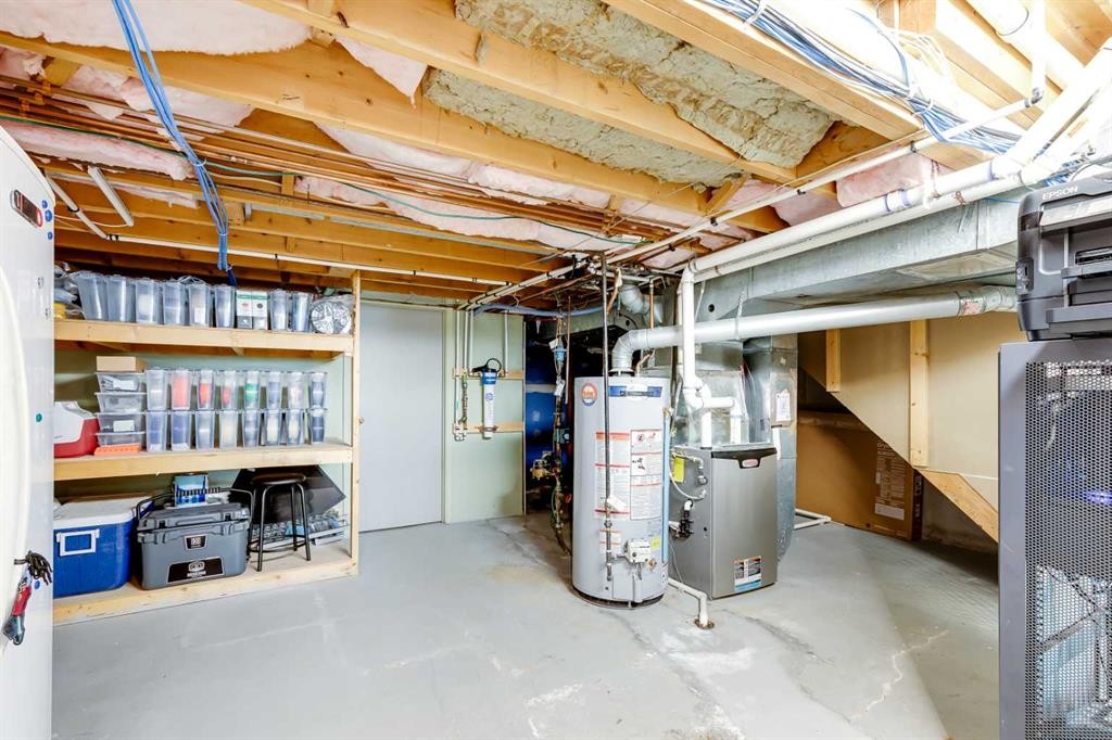 10907 Willowfern Drive Se, Calgary, AB - Indoor Photo Showing Basement